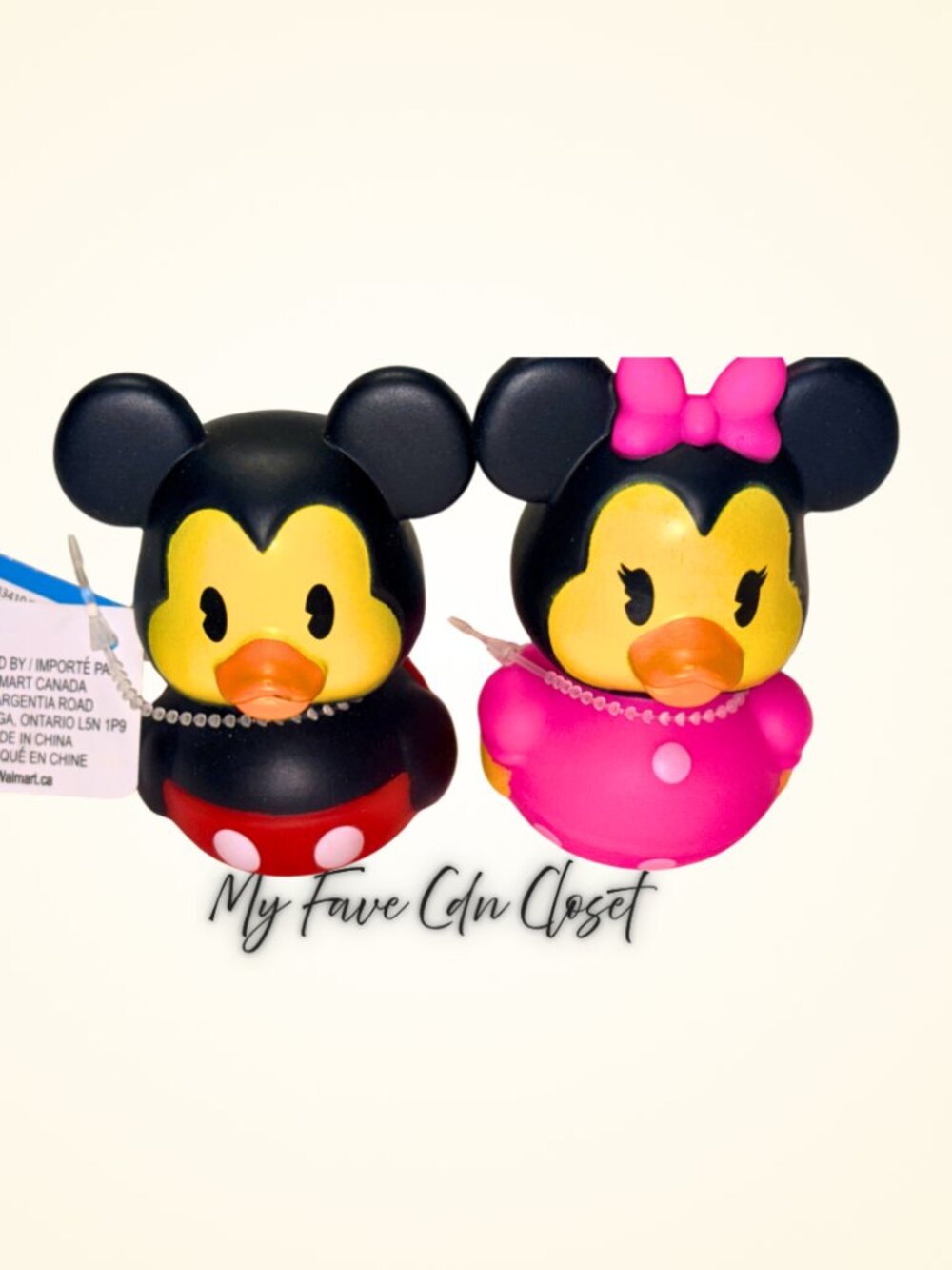 NEW Disney Duckalooz Mickey & Minnie Rubber Ducks